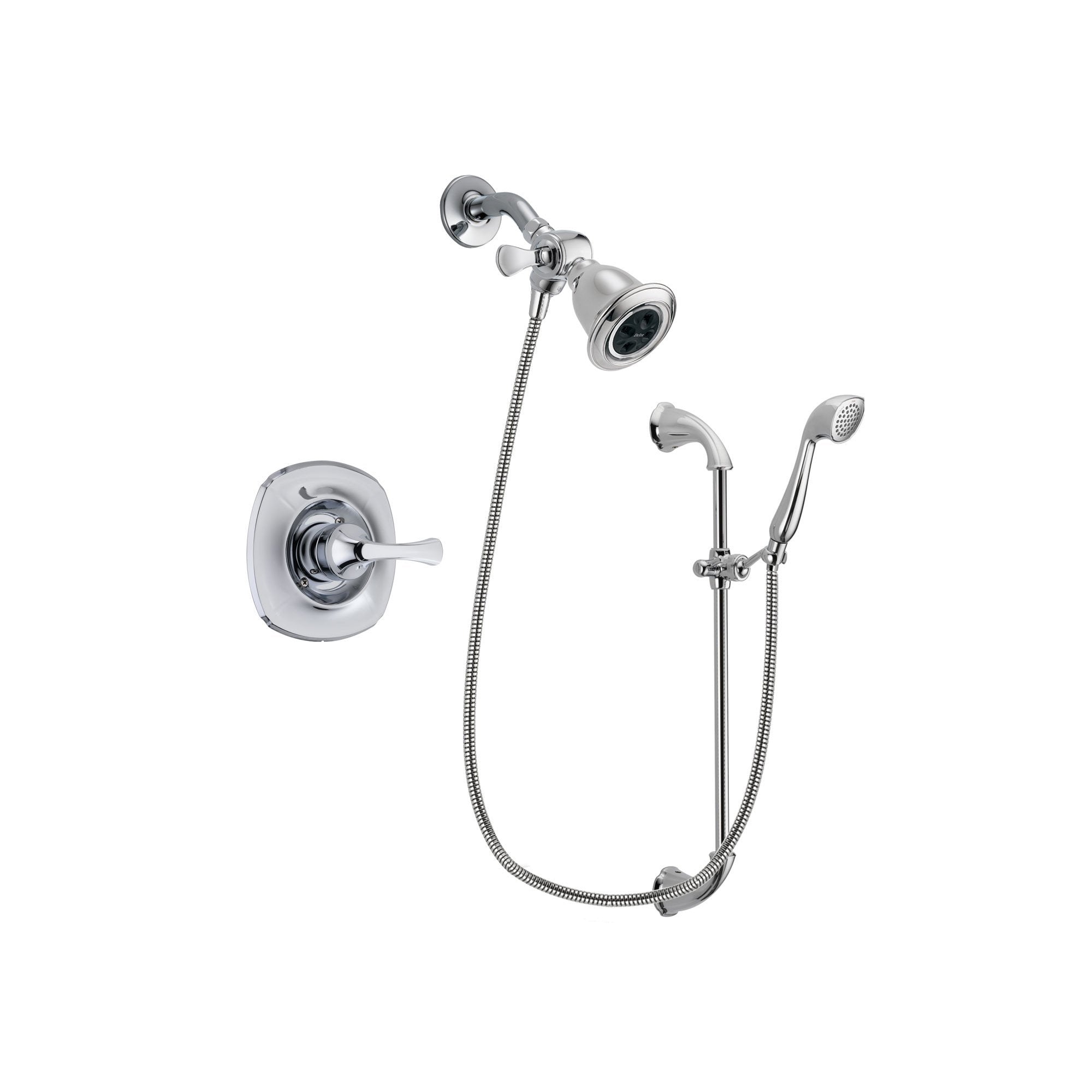 Delta Addison Chrome 3-Function Shower Faucet System with Rainfall Showerhead and Hand Shower DSP0884V - Perfect for Modern Bathroom Renovations and Spa-Like Shower Experiences