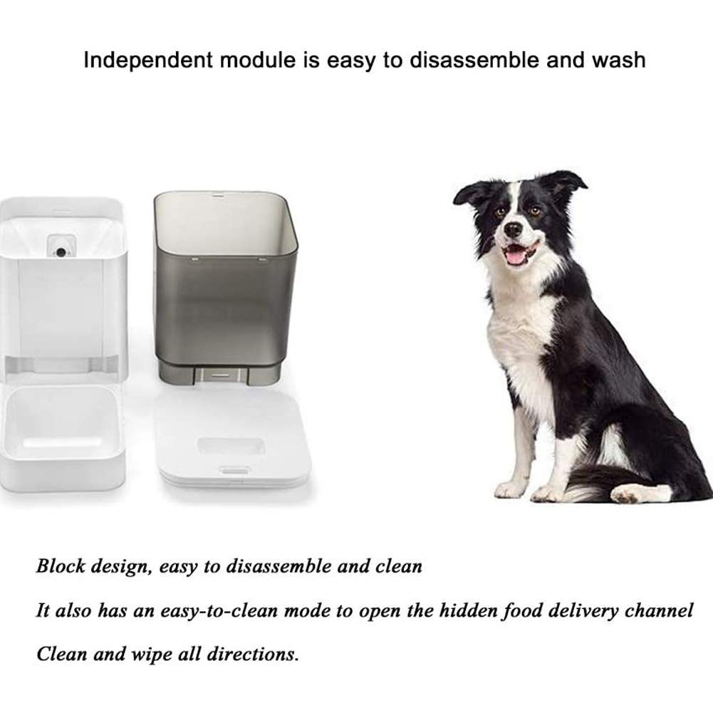 Automatic Cat Feeder with Timer - 6.5L Smart Pet Food Dispenser for Dogs & Cats, Programmable Portion Control, Touch Screen for 1-5 Meals Daily - Perfect for Small & Medium Pets While Traveling or at Work