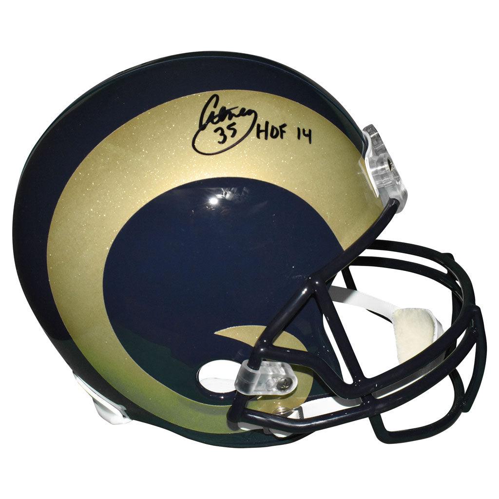 Aeneas Williams Autographed St. Louis Rams NFL Football Helmet - HOF 2000 Throwback Full Size Replica with JSA COA - Perfect for Sports Memorabilia Collectors and Rams Fans Display