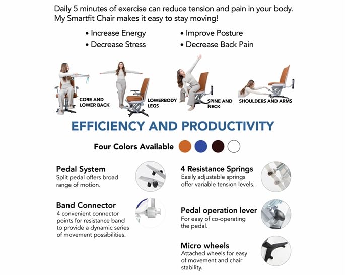 Pilates Chair & Home Gym Workout Machine - Portable Exercise Reformer for Core Strength Training | Perfect for Home Office, Small Spaces & Full-Body Fitness