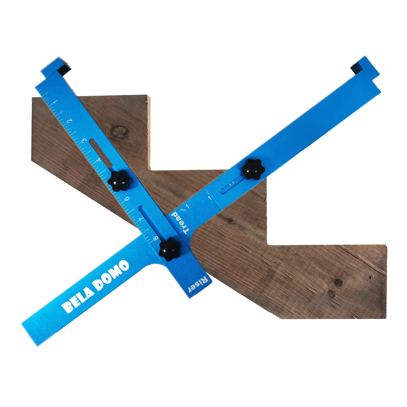 Stair Stringers Cutting Layout Tool - Professional Stair Building Template for DIY & Contractors - Perfect for Home Renovation, Deck & Staircase Projects