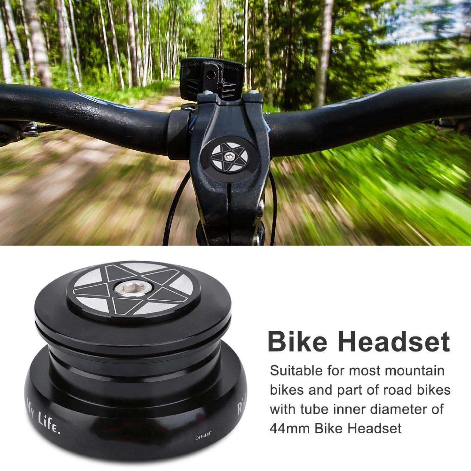 EVTSCAN Bike Headset - Aluminum Alloy External Bearing Headset for 44mm Straight Tube Frame Bicycles | Durable Cycling Accessory for Mountain Bikes, Road Bikes & BMX | Perfect for Upgrades & Repairs
