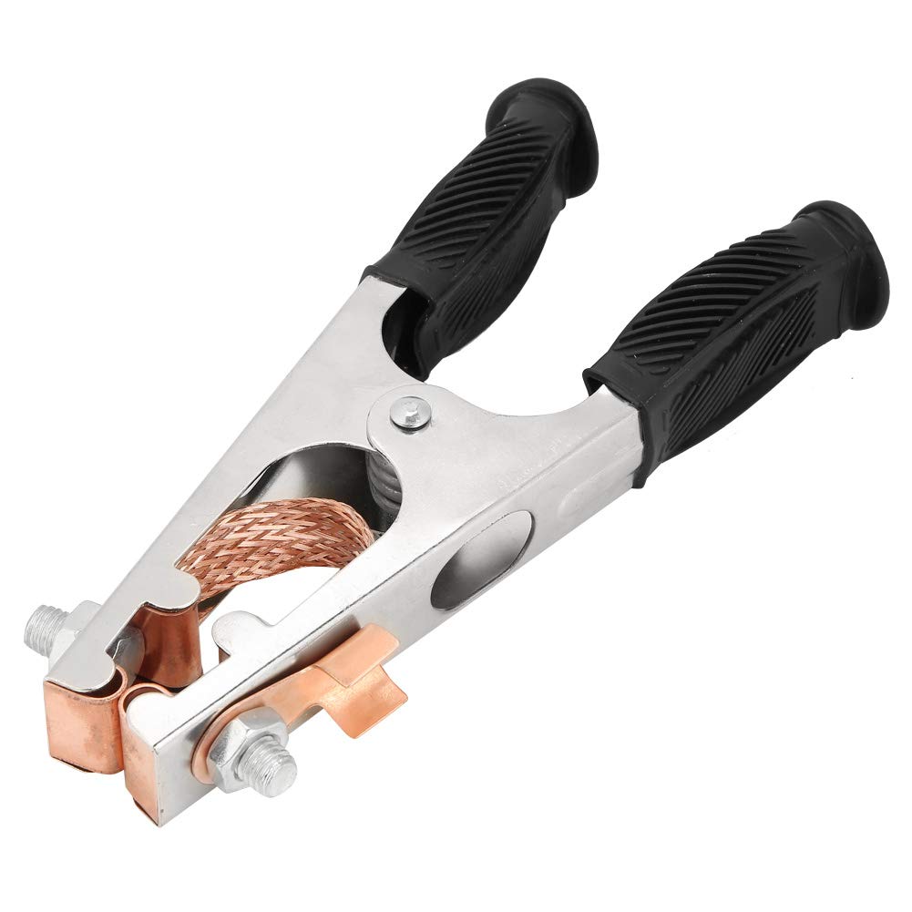 500A Heavy Duty Copper Electroplated Ground Clamp - American Style Welding Earth Clip for Manual Welders | Perfect for Arc Welding, Metal Fabrication & DIY Projects