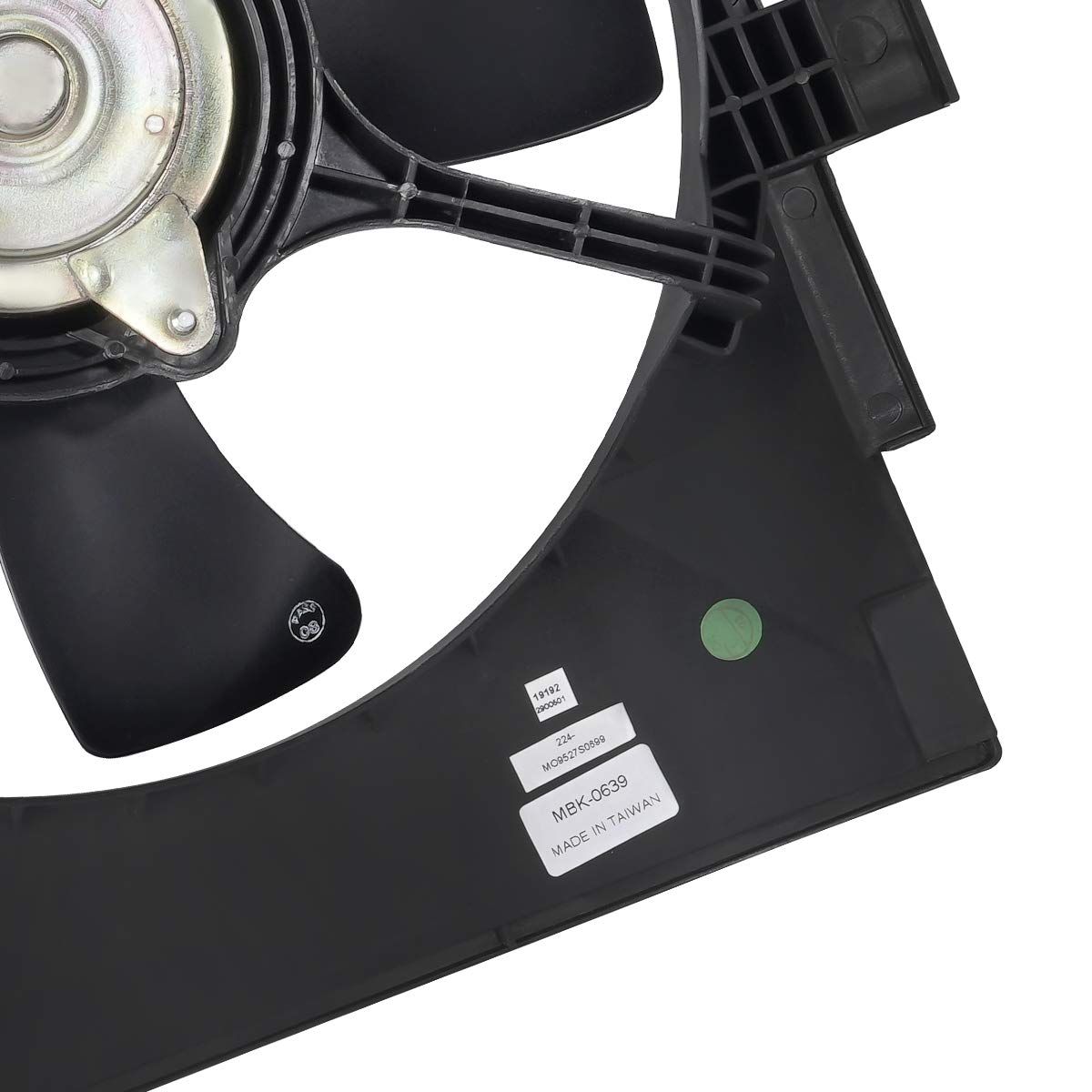 DNA MOTORING OEM-RF-0224 High Performance Radiator Cooling Fan Assembly - Improved Cooling Efficiency - Compatible with 2008-2015 Mitsubishi Lancer & 2008-2013 Outlander - Fits 2.0L 2.0T 2.4L Engines - Direct Replacement Black - Perfect for Engine Overheating Prevention & Summer Driving