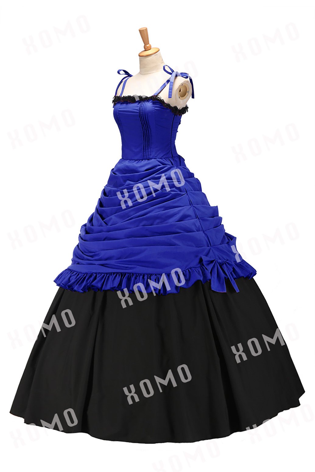 **Sweet Southern Belle Civil War Lace Ball Gown Prom Jumper Skirt Dress – Vintage Elegance for Historical Reenactments, Prom Nights & Themed Parties**