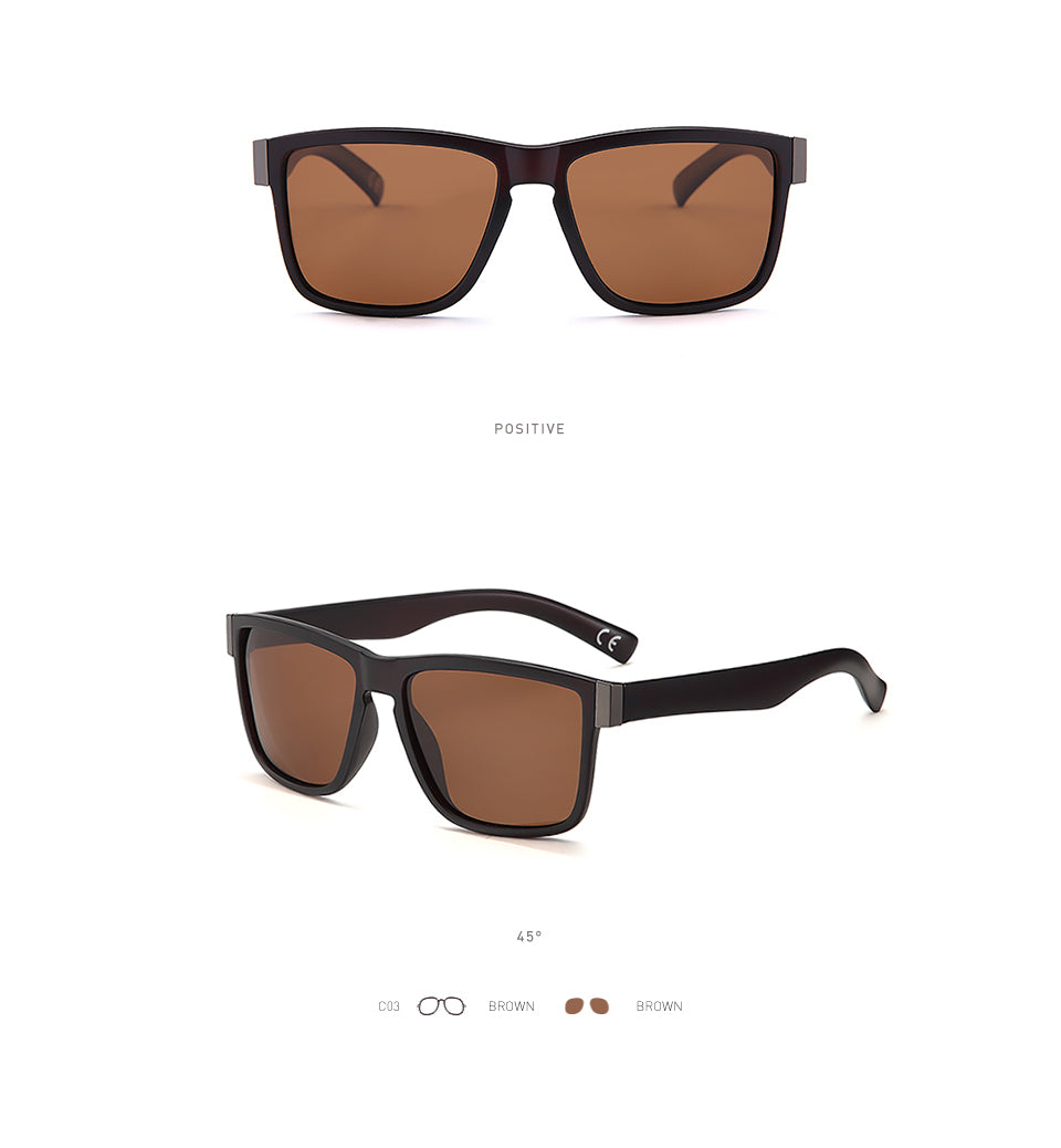 20/20 Men's Classic Polarized Driving Sunglasses - UV Protection, Anti-Glare, Lightweight Frame (Black, Model PL278) - Perfect for Road Trips, Commuting & Outdoor Activities