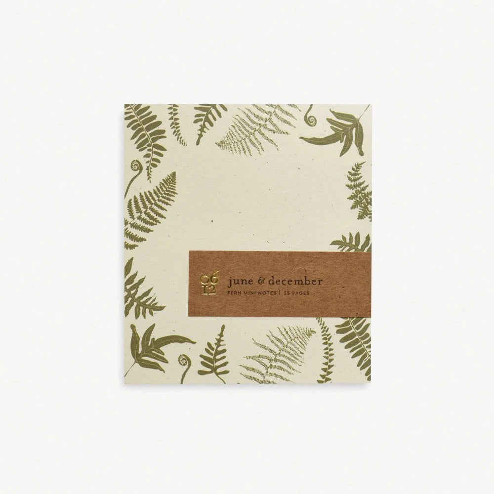 Mini Notes Ferns - Small Decorative Notebooks for Journaling, Gifts & Office Use | Perfect for Writing, Sketching & Daily Planning