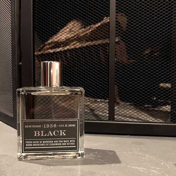 Tru Fragrance 1956 Collection Black Cologne for Men - 3.4 oz/100ml Eau de Toilette Spray, Long-Lasting Masculine Scent | Perfect for Date Night, Office & Special Occasions