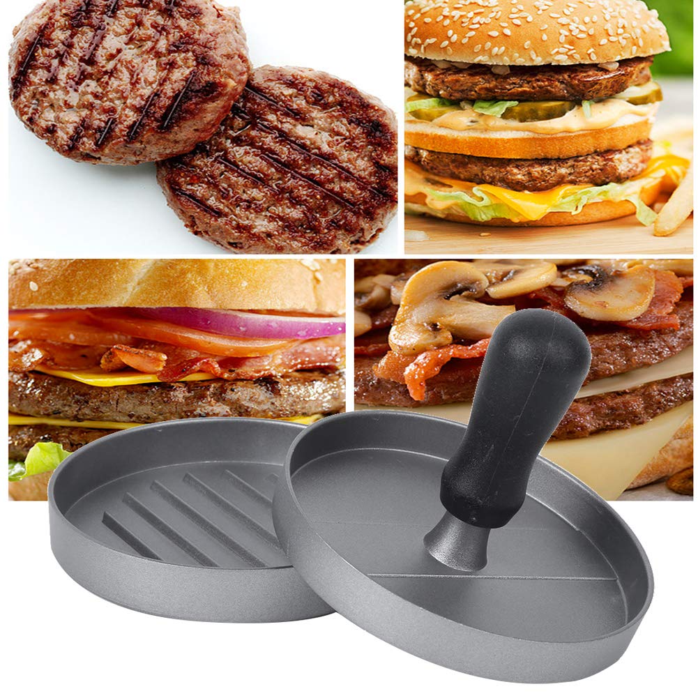 Non-Stick Hamburger Press - Heavy Duty Patty Maker for Perfect Homemade Burgers, Fast Food & Restaurant Use - Ideal for BBQ, Grilling & Home Cooking