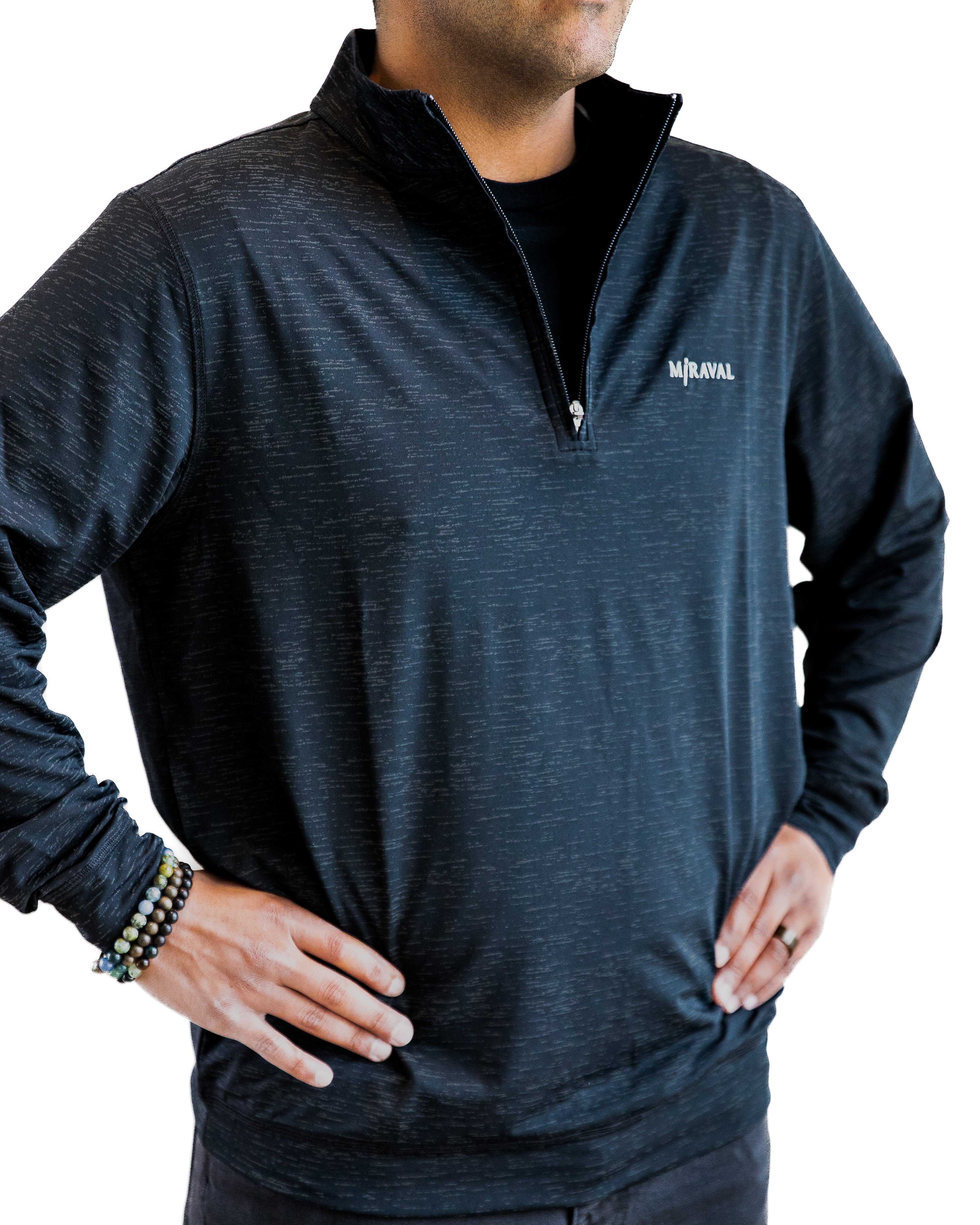 Miraval Men's Lightweight Waterproof Zip Jacket - Windproof Outdoor Hiking Jacket for Men - Perfect for Camping, Running & Travel