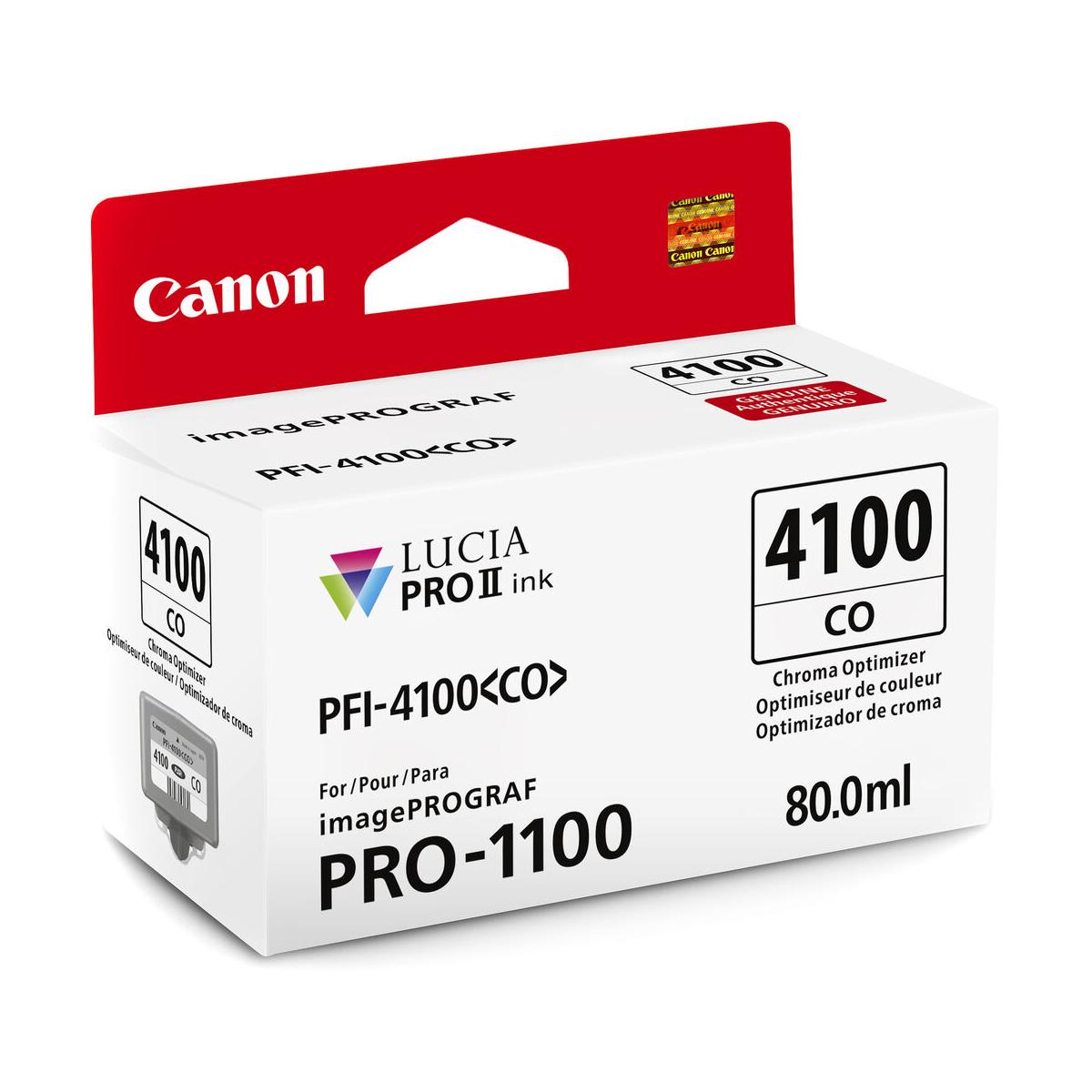 Canon PFI-4100 Chroma Optimizer Pigment Ink Tank 80mL for PRO-1100 Printer | High-Quality Photo Printing | Perfect for Professional Photography & Fine Art Reproduction