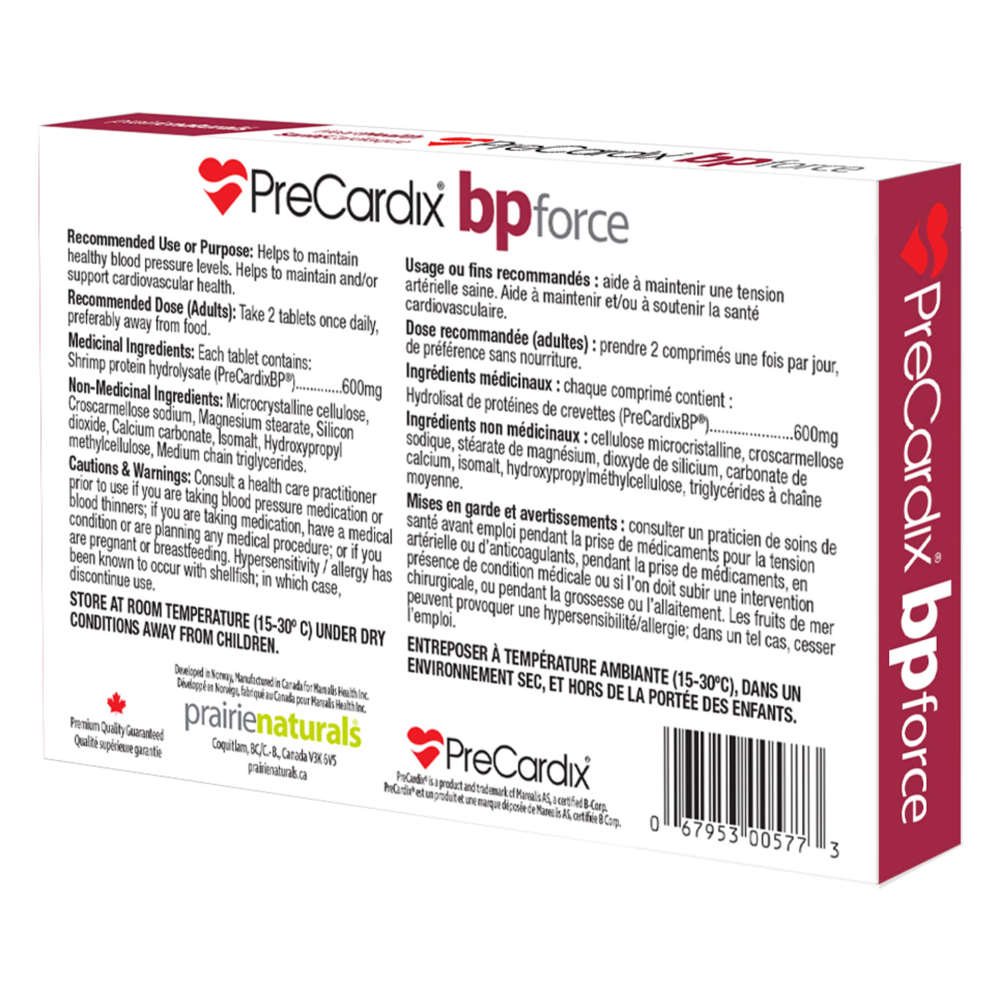 PreCardix BP Force - Natural Blood Pressure Support Supplement for Healthy Circulation & Heart Health | Supports Normal BP Levels for Active Lifestyles & Stress Management