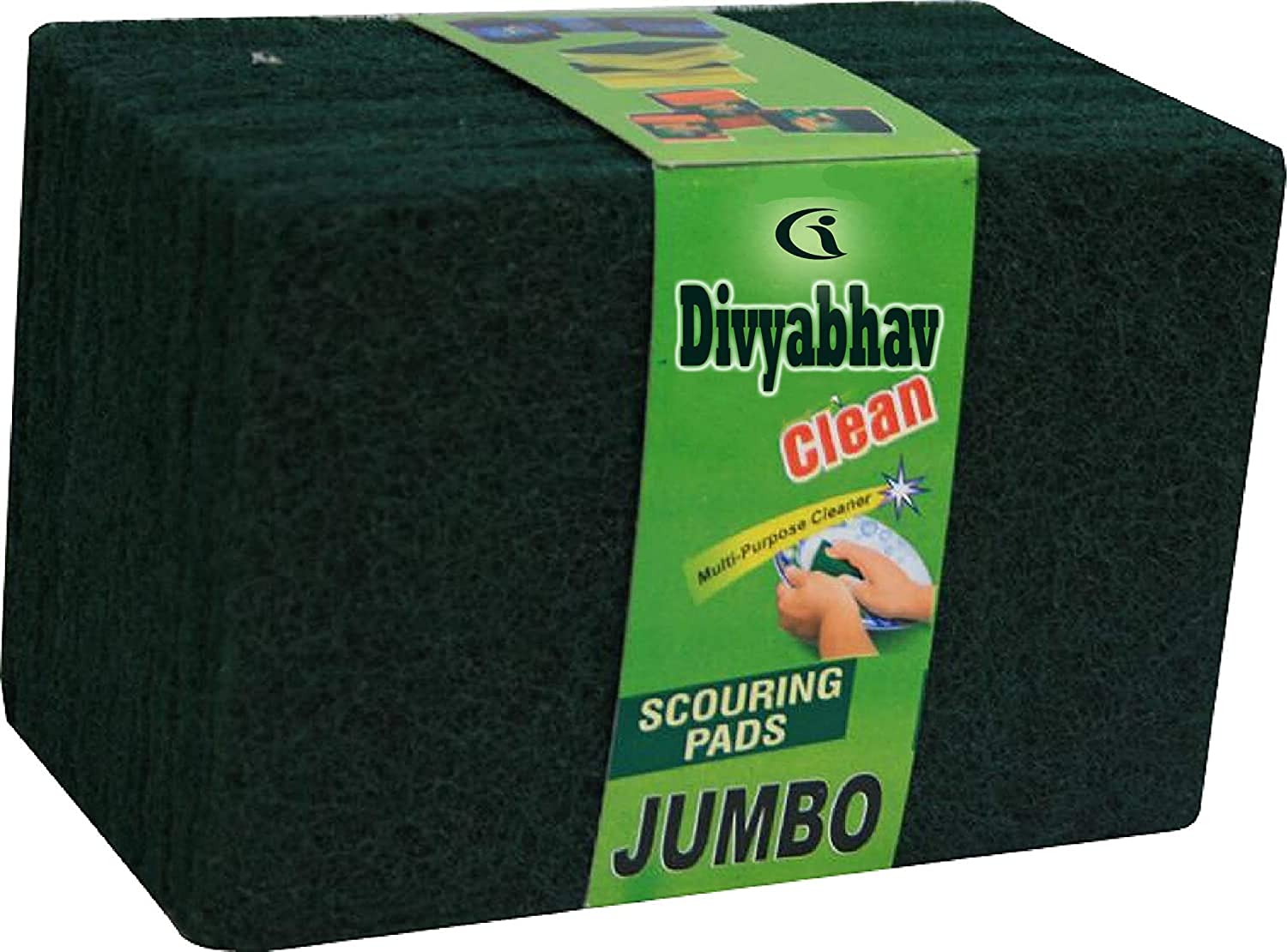 Divyabhav® Heavy Duty Dish Scrub Pads - 60 Pack for Pots, Pans & Utensils Cleaning | Durable Kitchen Scrubber for Tough Stains | Perfect for Dishwashing, Cookware & Household Cleaning