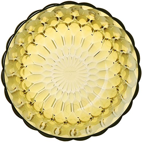 Kartell Jelly Vase by Patricia Urquiola - Set of 2 Transparent Yellow Glass Vases for Modern Home Decor | Perfect for Floral Arrangements, Centerpieces, and Living Room Accents