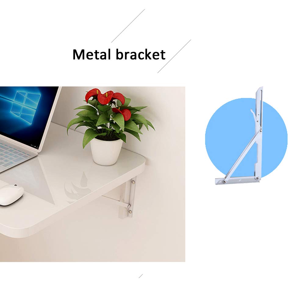 Wall Mounted Folding Table - Space Saving Multi-Purpose Desk for Home & Office (120x60cm/47x24in) | Perfect as Computer Workstation, Kids Study Desk, Kitchen Counter, Laundry Table & More | Durable 32 Size Options for Bedroom, Garage & Restaurant Use