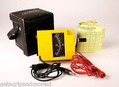 Biddle 21805 2 Insulation Continuity Tester Leads Case for Megohmmeter - Professional Electrical Testing Tool for Industrial and Home Use