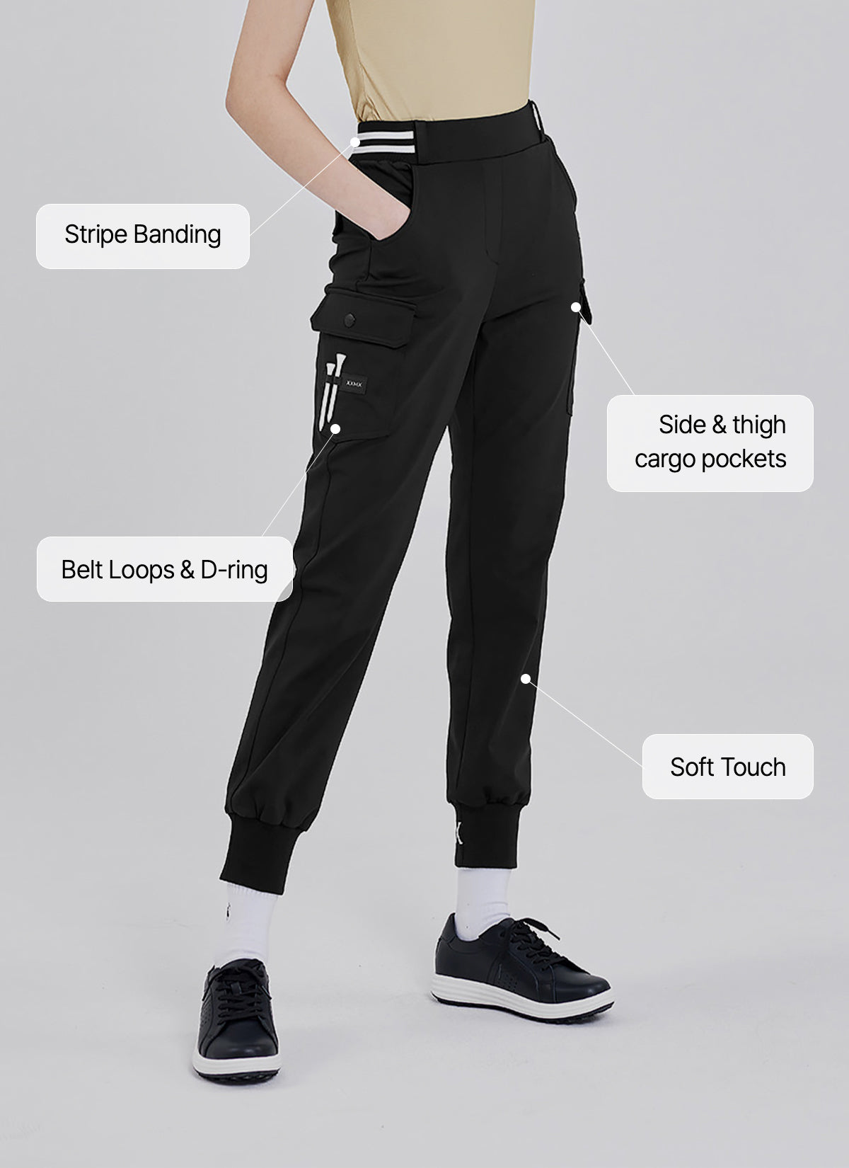 Stylish Logo Branded Cargo Jogger Pants for Men - Comfortable & Trendy Casual Wear for Gym, Running, Travel & Everyday Use