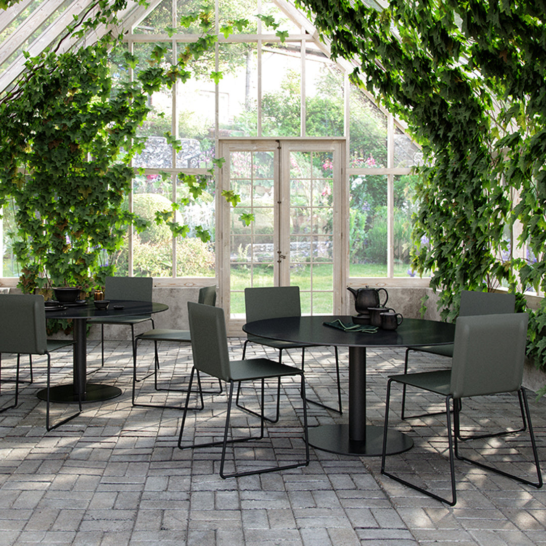 Stackable Dry Outdoor Dining Chair with Sled Base - Perfect for Patio, Garden, and Poolside Dining