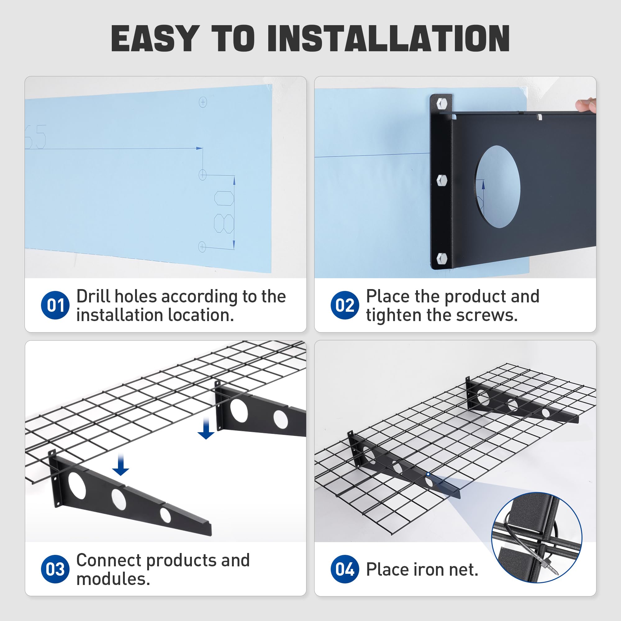 Rengue 2-Pack Heavy Duty Wall Shelves - 72