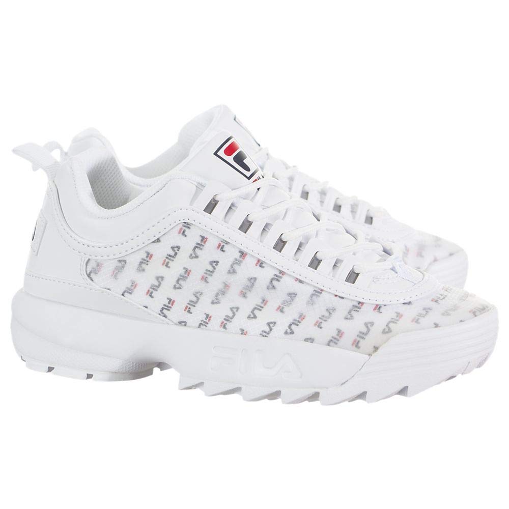 Fila Disruptor II Sneakers - Women's Chunky Platform Shoes with Clear Logos | Fashion Athletic Shoes for Running, Gym & Casual Wear