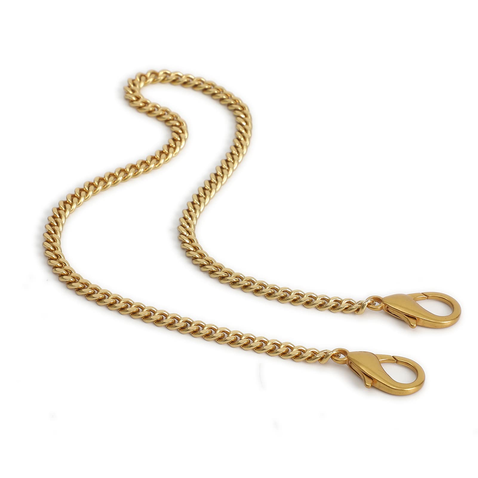 Mini Crossbody Purse Strap Replacement - 18 Inch Antique Gold Handbag Chain Strap with Charms | Adjustable Shoulder Bag Accessory for Women, Fashionable & Durable | Perfect for Daily Use, Travel, Shopping & Parties