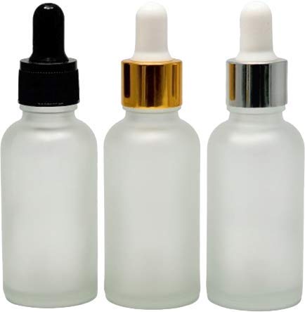 Premium 30ml Empty Glass Bottles with Silver Plating Dropper - 3 Pack for Essential Oils, Fragrances, Perfumes & Serums | Leakproof Multipurpose Storage for DIY Beauty, Aromatherapy & Travel Use