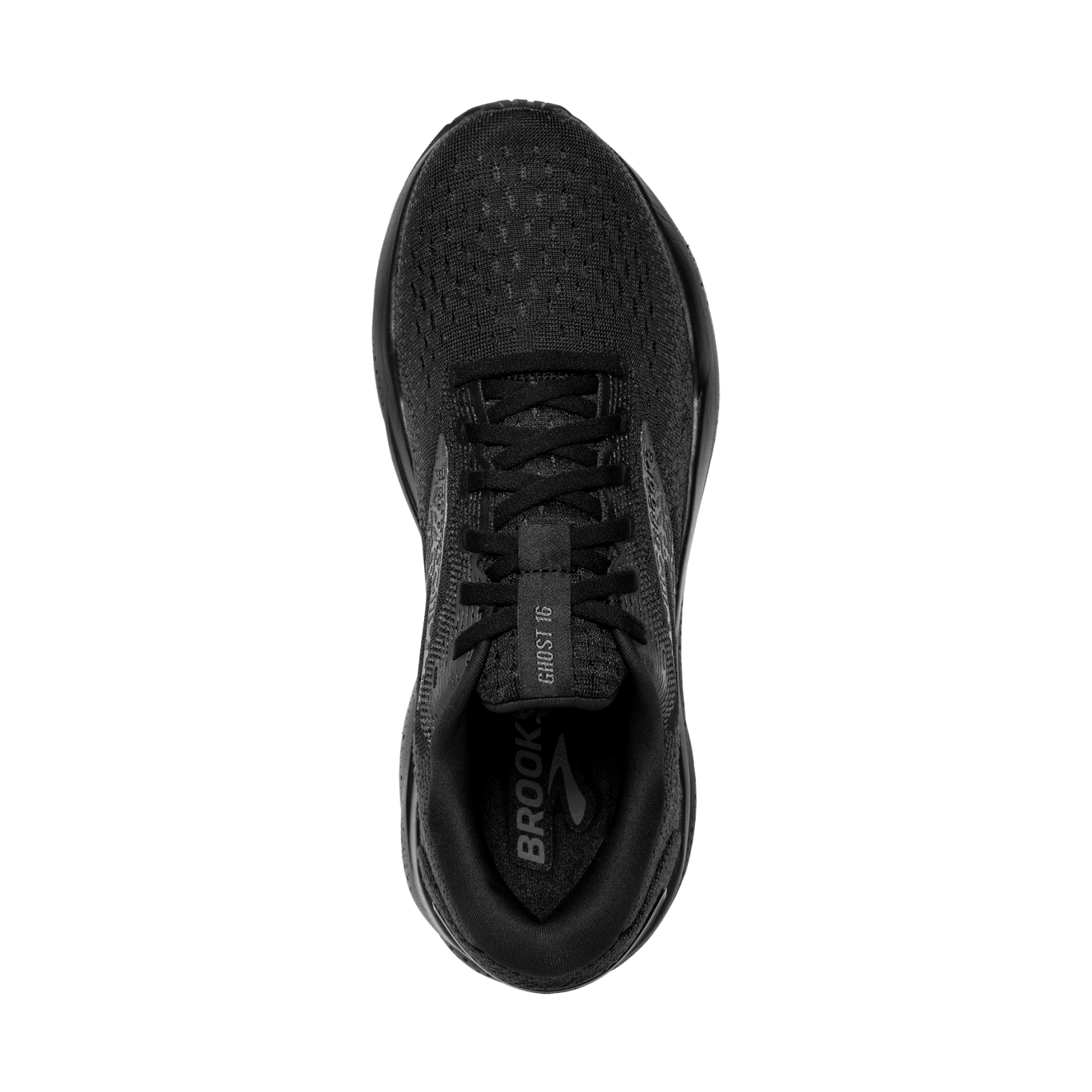 Brooks Ghost 16 Men's Running Shoes - D Width - Black/Black/Ebony | Neutral Cushioned Road Running Sneakers for Marathon Training & Daily Jogging