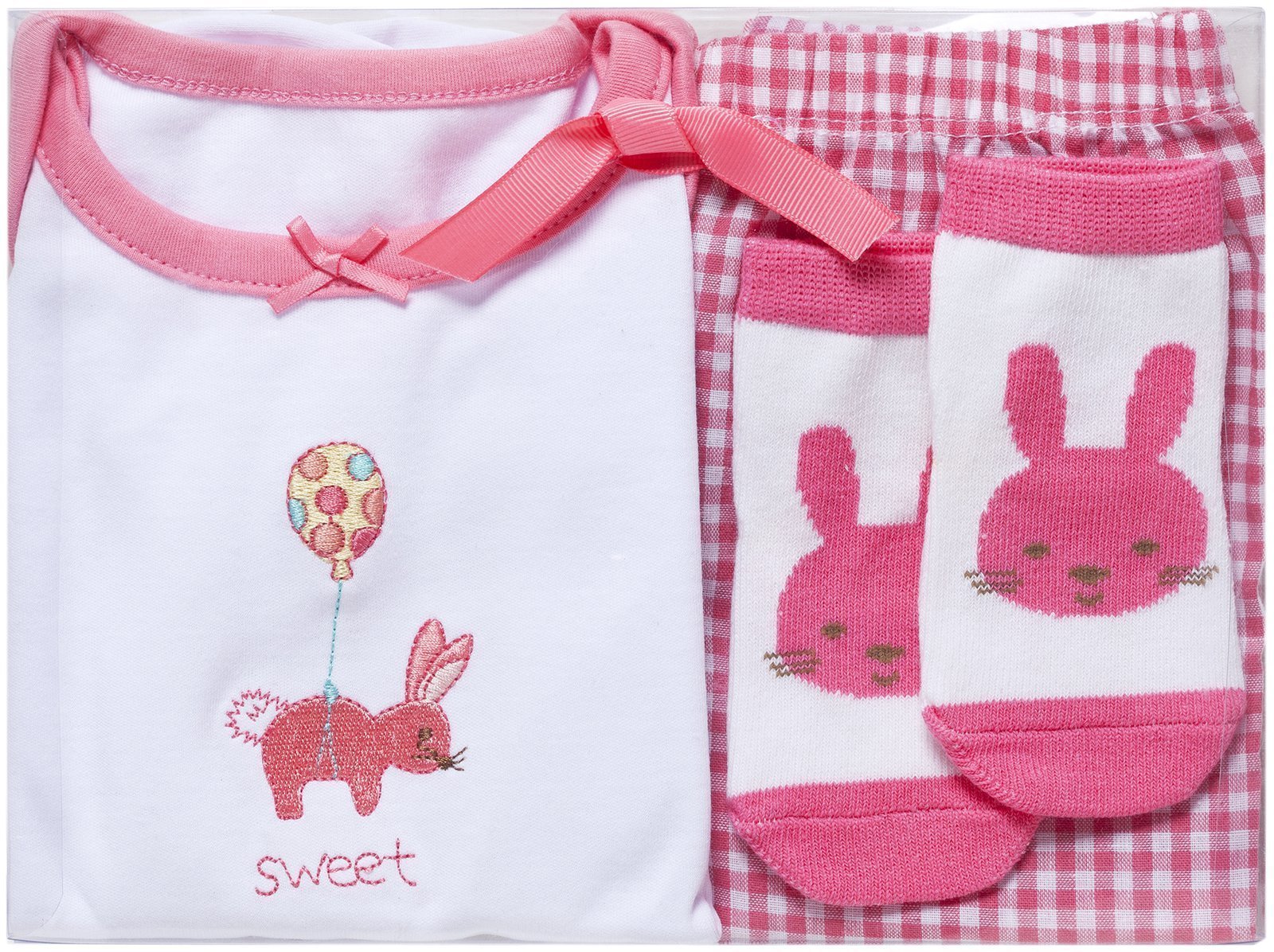 Elegant Baby Girls' 3-Piece Fashion Outfit Set - Raspberry Pink - 6 Months | Perfect for Special Occasions, Photo Shoots & Daily Wear