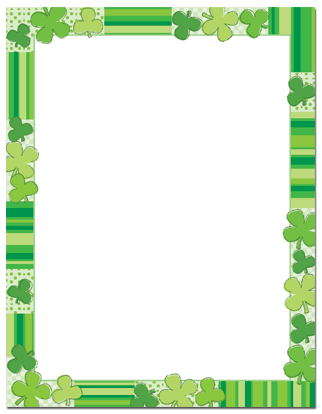 Premium Green Clovers Letterhead Paper - Elegant Stationery for Business Correspondence, Wedding Invitations & Special Events