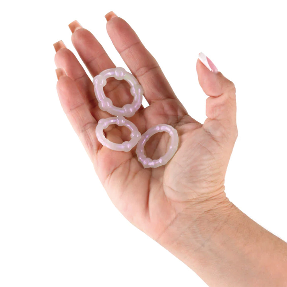 Premium Silicone Cock Rings 3 Pack - Intense Pleasure for Couples - Enhance Stamina & Sensation - Perfect for Couples Play & Spicing Up Intimacy