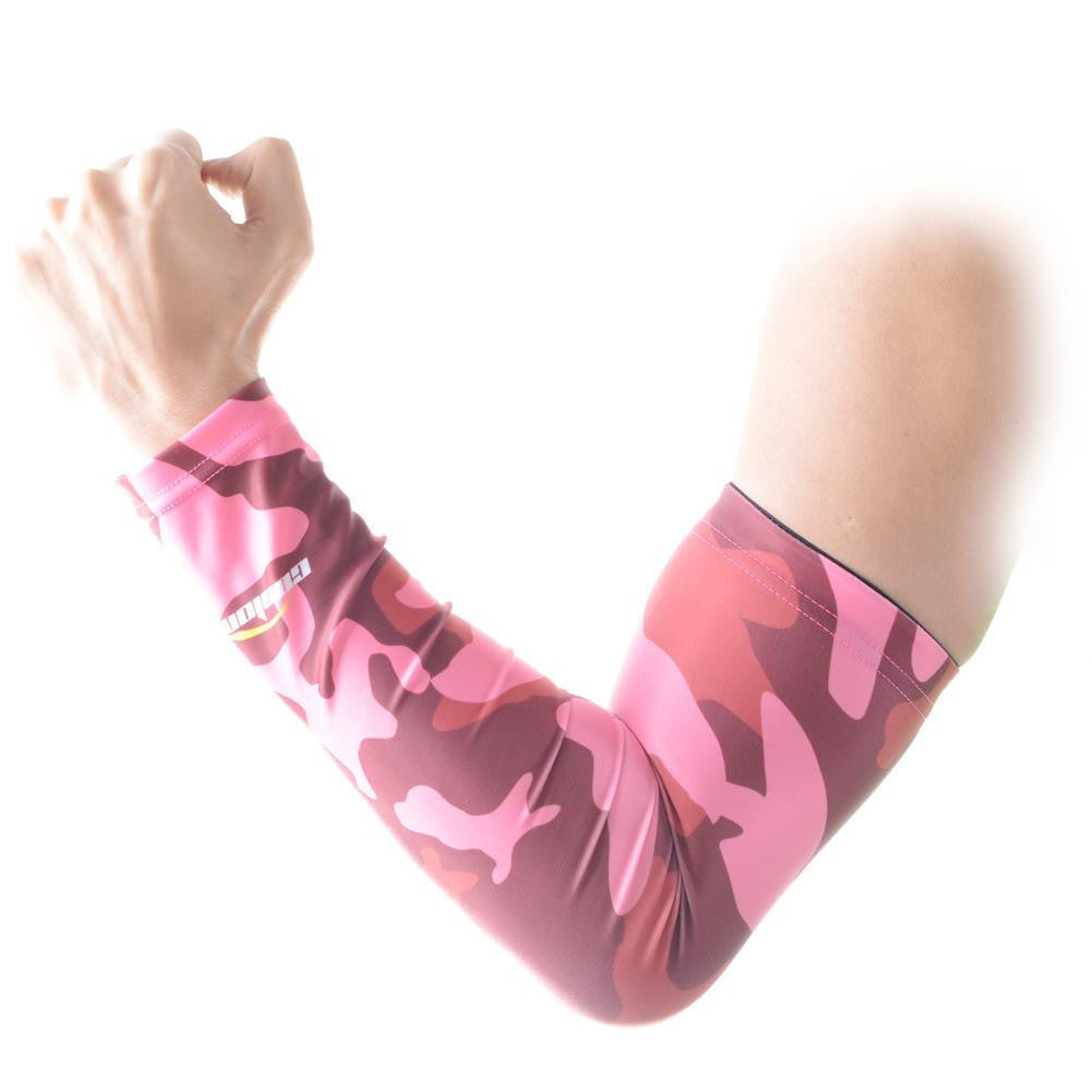 Camouflage Pink Anti-Slip Arm Sleeves for Sports, Outdoor Activities & UV Protection | Breathable & Comfortable
