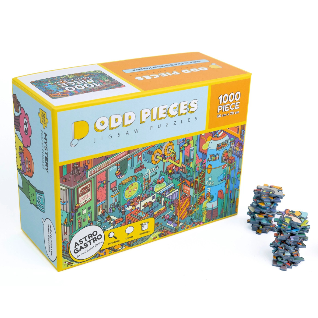 Astrogastro 1,000 Piece Jigsaw Puzzle for Adults - Space Galaxy Astronomy Puzzle Game - Perfect for Family Game Night, Relaxation & Home Decor