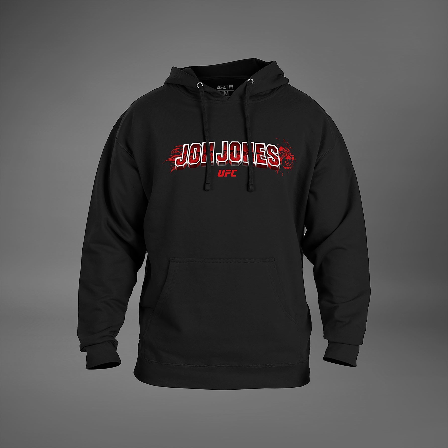 Men's UFC Unrivaled by Venum Black Jon Jones Hoodie - Official MMA Training & Streetwear Sweatshirt for Fight Fans