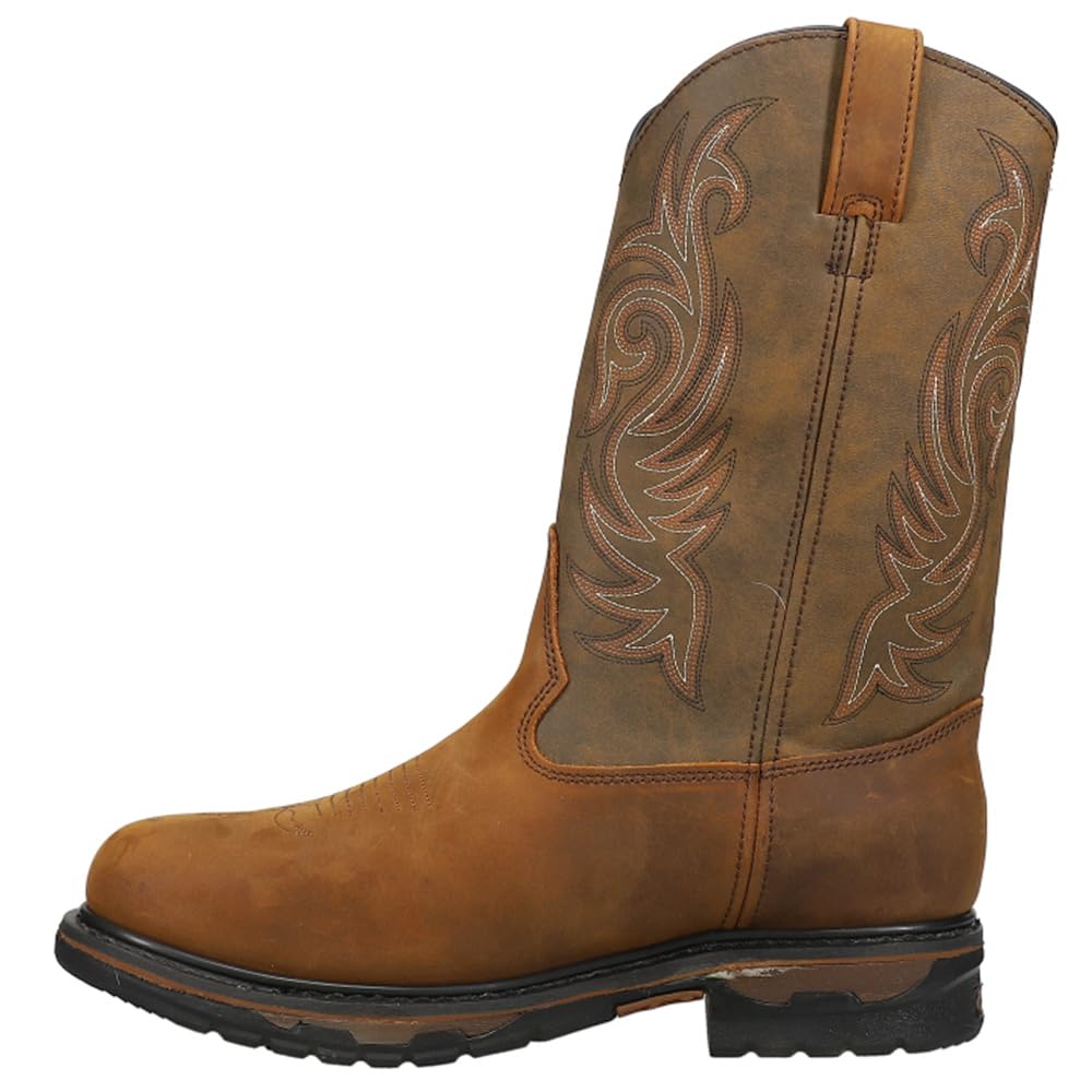 **Dan Post Men's Hammer 11 Inch Waterproof Soft Toe Work Boots - Brown - Size 7 D - Durable & Comfortable for Construction, Hiking & Outdoor Work**