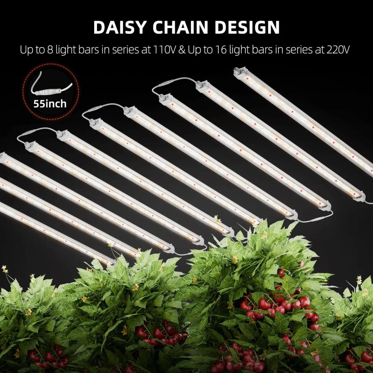 Spider Farmer Glow80 LED Grow Light for Indoor Plants - Full Spectrum Veg Bar with High Efficiency - Perfect for Hydroponics, Greenhouses & Home Gardening