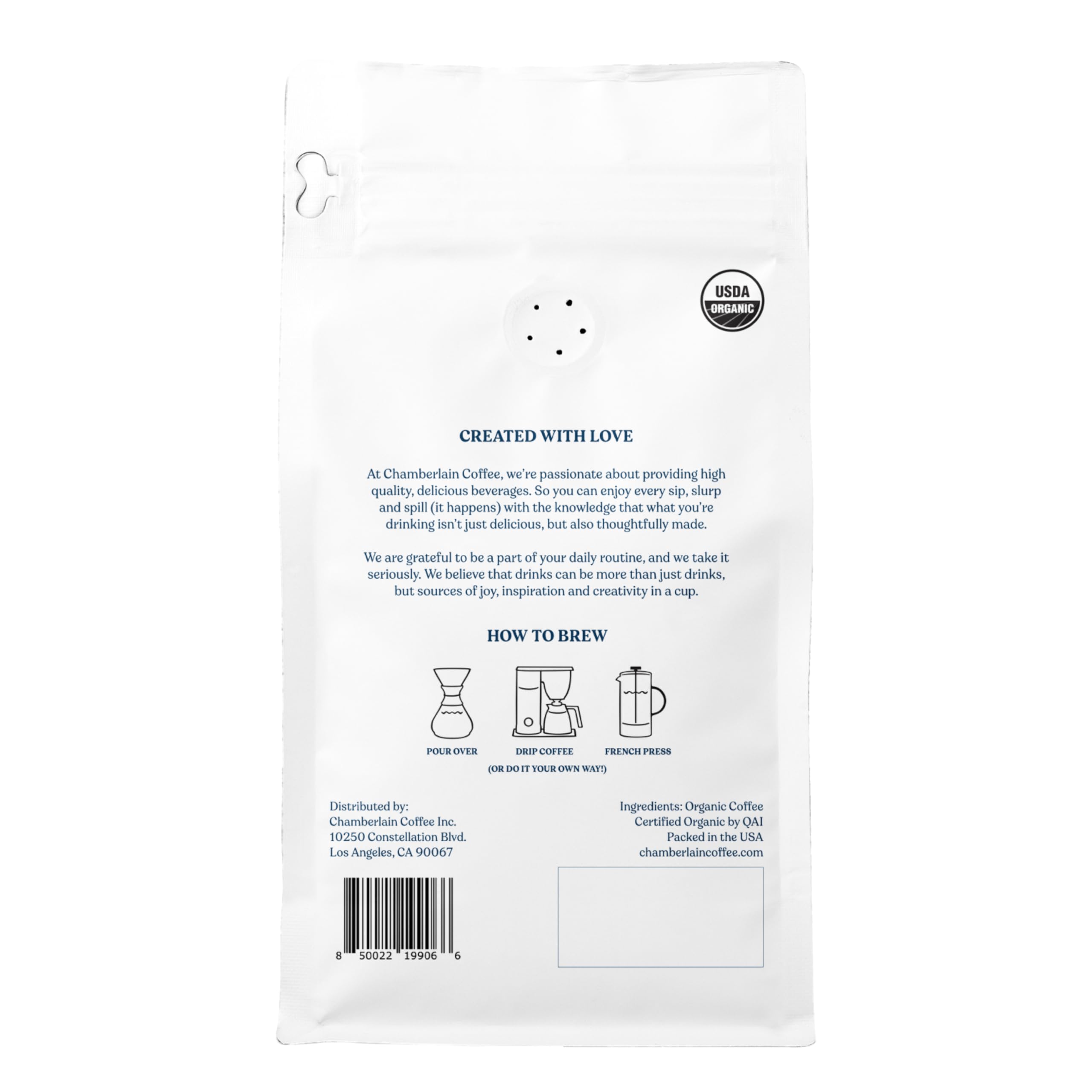 Chamberlain Coffee The Original Family Blend - Medium Roast Ground Coffee with Milk Chocolate, Almond & Black Cherry Notes - Freshly Roasted Specialty Coffee in California - 12 oz - Perfect for Morning Brew, Office Break & Gift Giving