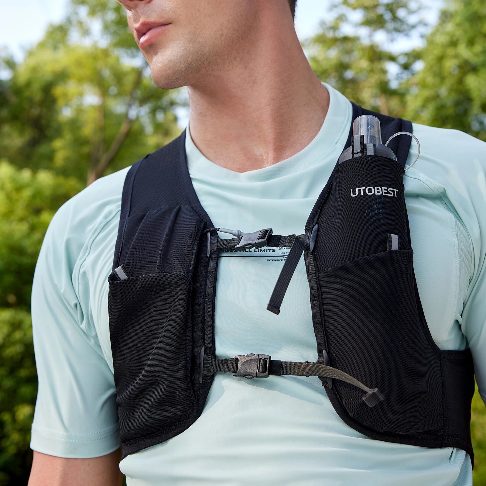 UTOBEST UTR112 Ultra Lightweight Hydration Pack - Breathable Trail Running Vest for Marathon, Cycling & Hiking - Perfect for Outdoor Adventures & Long-Distance Sports