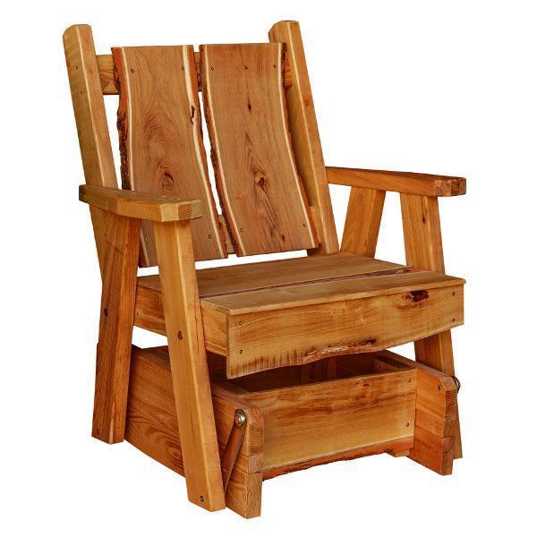 A & L Furniture Blue Mountain Timberland Glider Chair - Comfortable Rocking Recliner for Nursery, Living Room & Patio - Perfect for Relaxing, Nursing & Reading