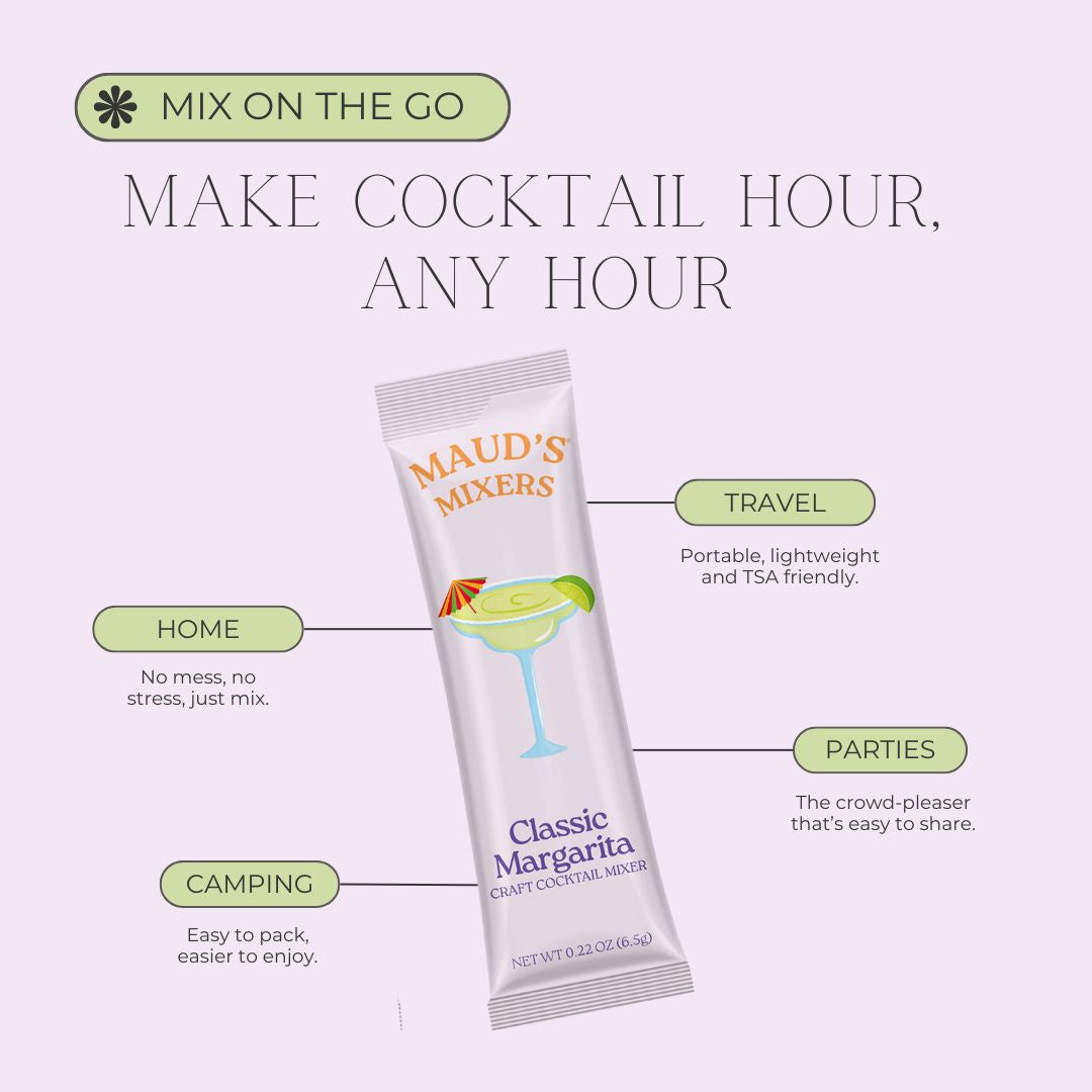 Maud's Mixers Classic Margarita Cocktail Mix - Premium Lime Flavored Drink Mix for Margaritas, Perfect for Parties, BBQs & Summer Gatherings