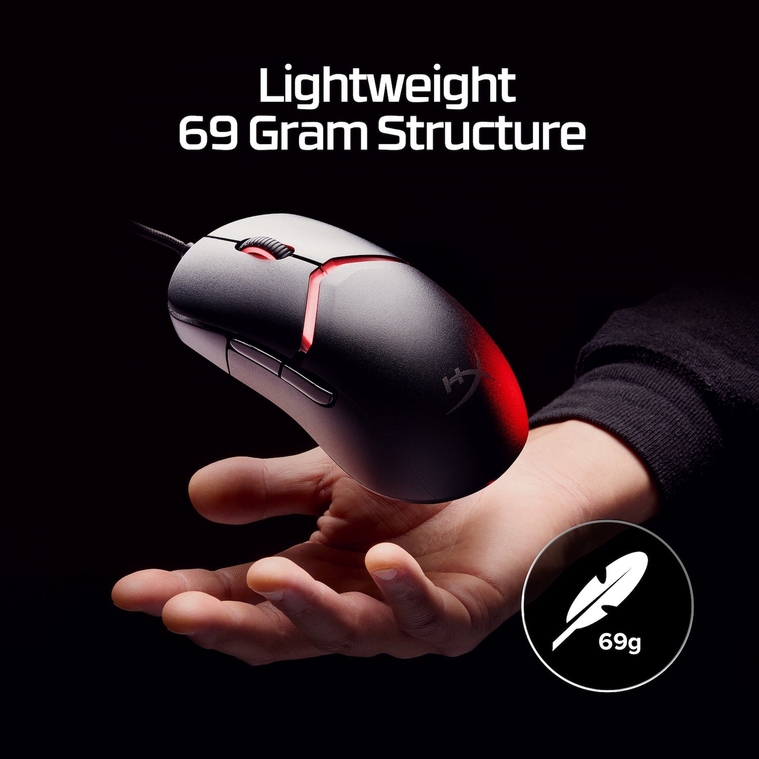 HyperX Pulsefire Saga Gaming Mouse - Wired RGB Ergonomic Mouse with 16,000 DPI for PC, Mac - Perfect for FPS, MOBA, and eSports Gaming