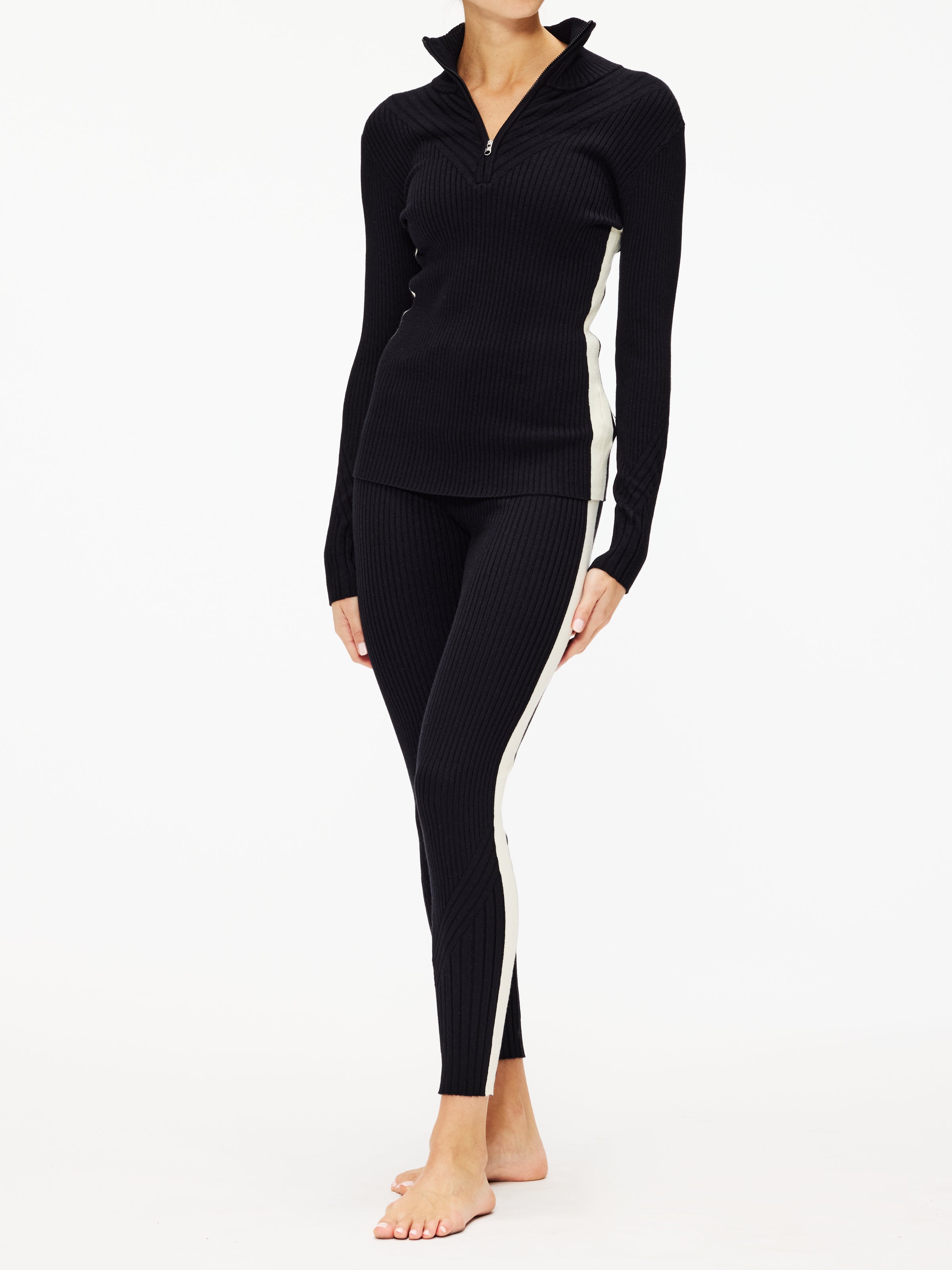 Varley Demi 2.0 Half Zip Knit Sweater for Women - Cozy Pullover Top for Fall & Winter - Perfect for Workouts, Yoga, and Casual Wear