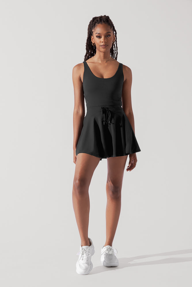 Elegant Black Twirl Dress for Women - Perfect for Parties, Dances & Special Occasions