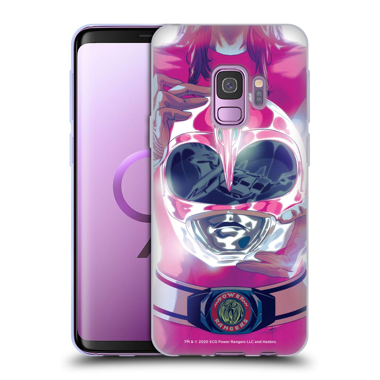 Head Case Designs Officially Licensed Power Rangers Pink Ranger Retro Issue #0 Soft Gel Case for Samsung Galaxy S9 - Perfect for Fans, Collectors, and Everyday Protection