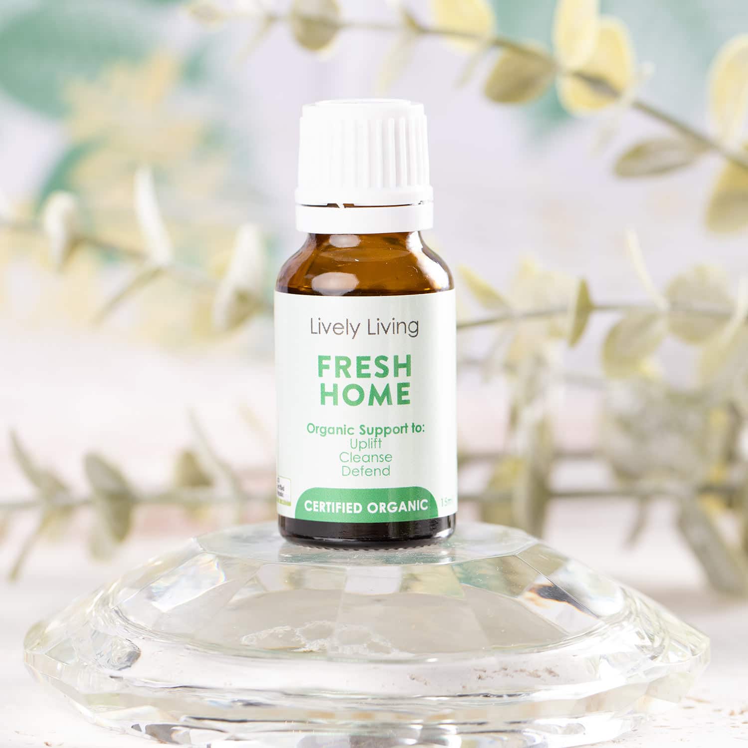 Certified Organic Fresh Home Essential Oil - 15ml Pure Aromatherapy Oil for Relaxation, Stress Relief & Home Fragrance