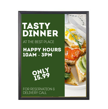27x40 Poster Frame - SwingFrame with Swing Open Design, Wide Face Metal Display in 4 Finishes - Perfect for Movie Posters, Art Prints, and Home Decor