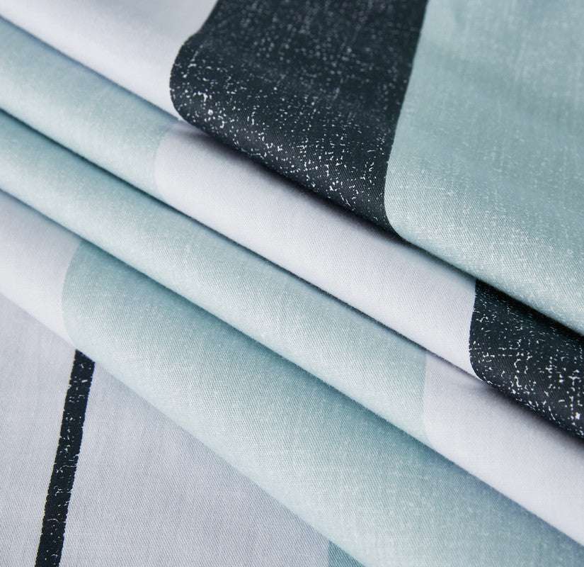100% Cotton Reversible Duvet Cover Set - Queen Size Bedding with Buttons Closure | Soft Breathable Quilt Cover for All Seasons | Perfect for Master Bedroom, Guest Room & Airbnb