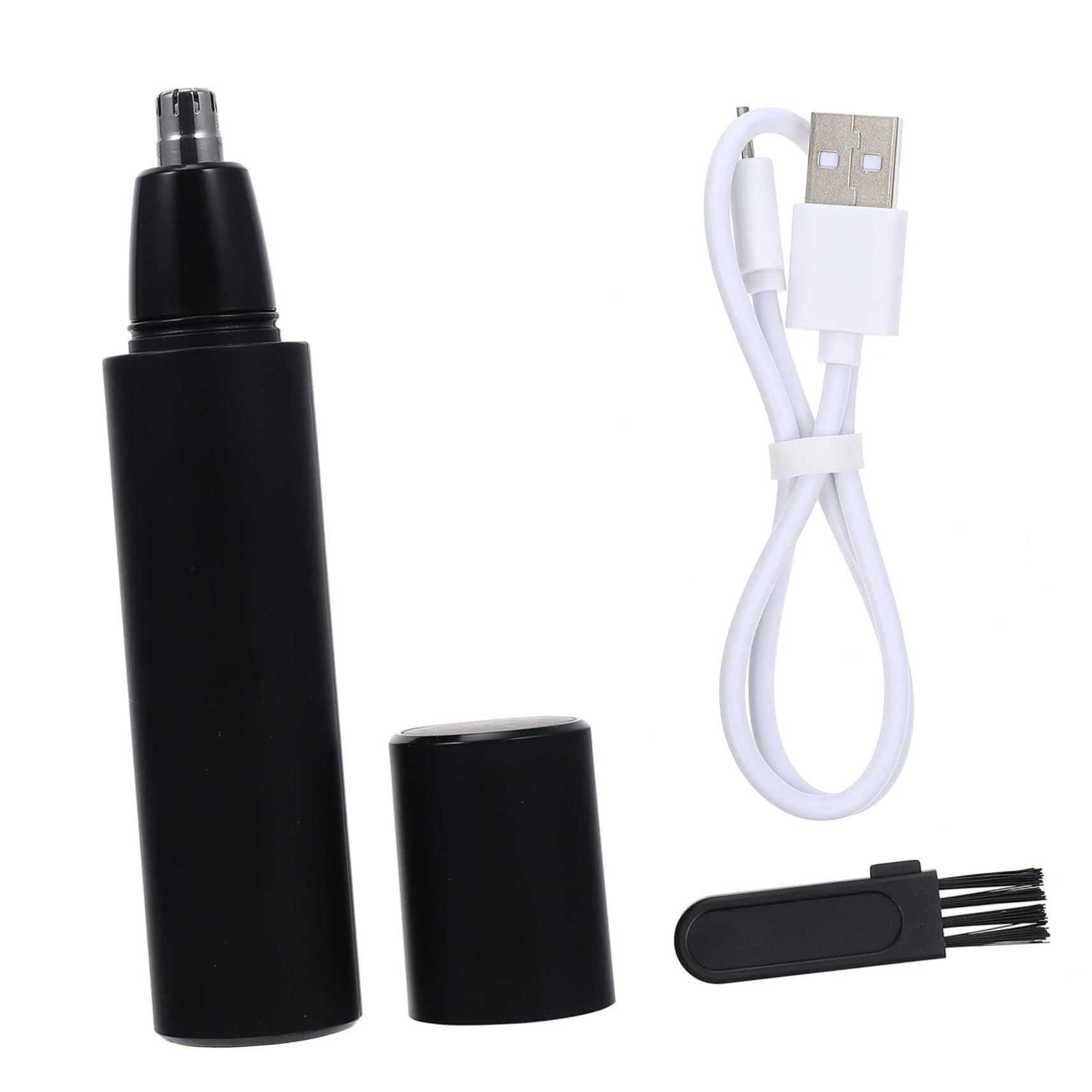 USB Rechargeable Nose Hair Trimmer for Men & Women - Electric Nose & Ear Hair Clipper with Precision Blades - Waterproof Personal Grooming Tool for Facial Hair Removal - Perfect for Travel, Home & Gym Use