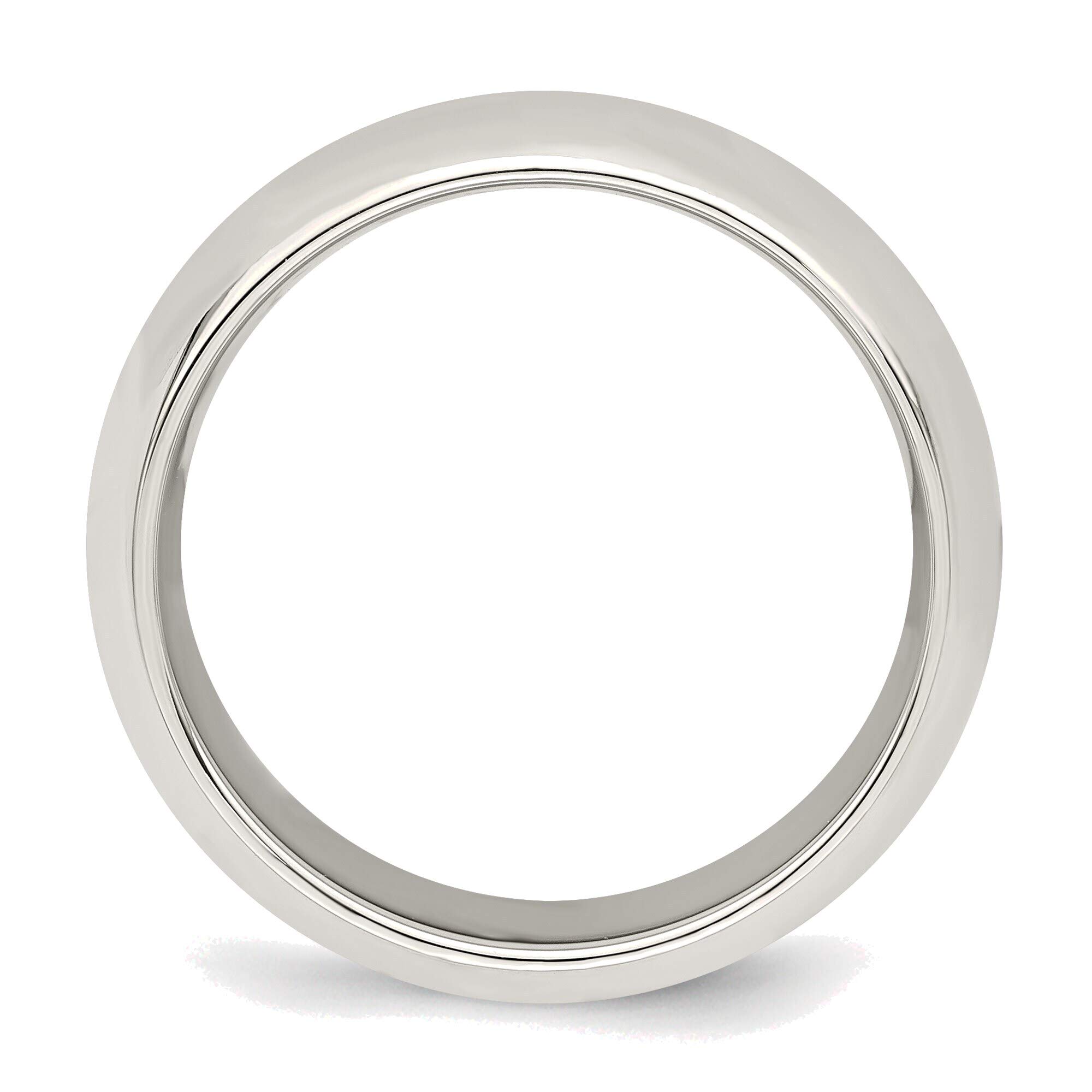 Bonyak Jewelry 7mm Solid Sterling Silver Comfort Fit Wedding Band Ring for Men - Size 10.5 - Perfect for Everyday Wear, Anniversary Gifts & Special Occasions