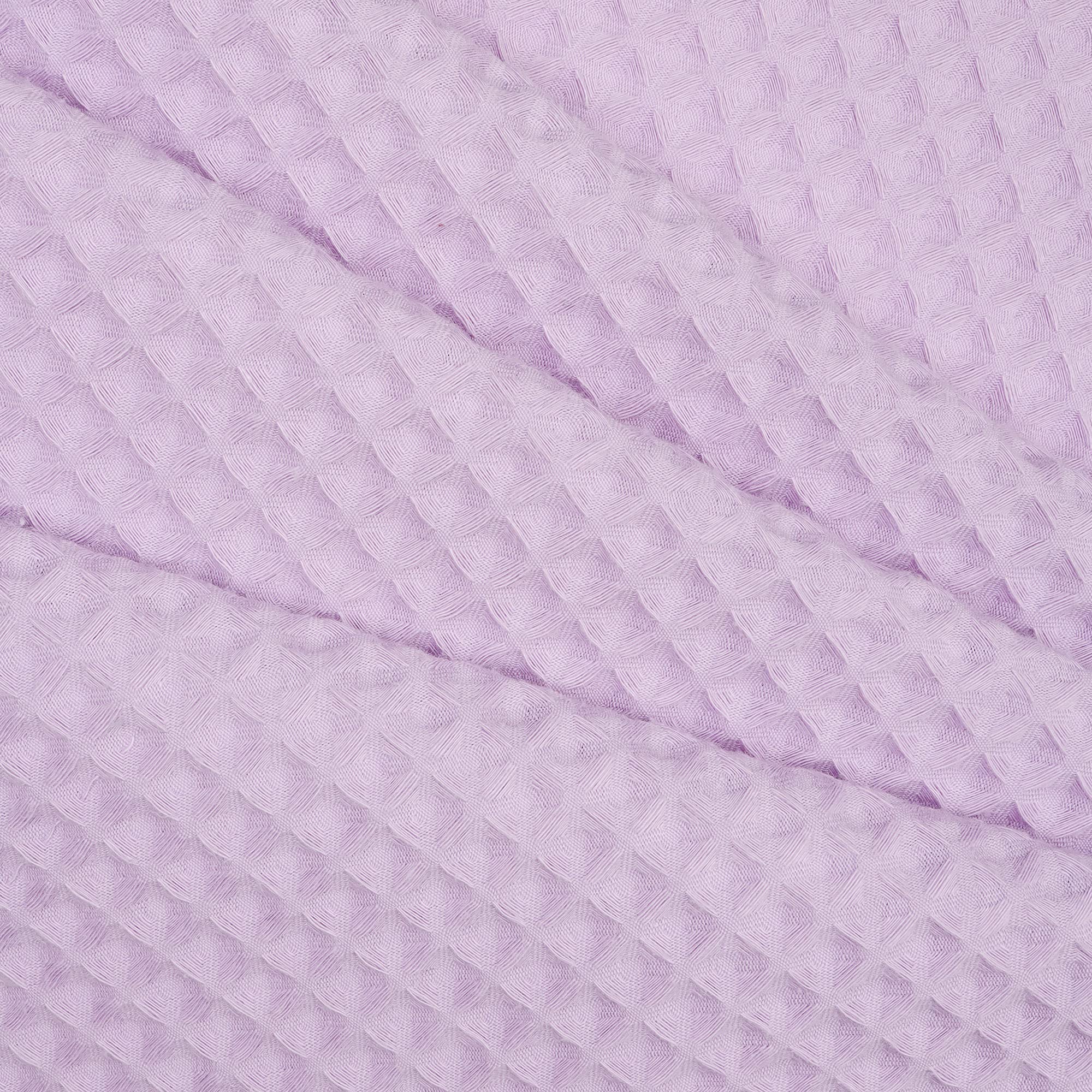 River Dream Lavender Fabric Shower Curtain Set - 71x74 Inch Cotton Blend Waffle Weave Bathroom Decor with Snap-In Replacement Liner | Elegant for Master Bath, Guest Room & Spa Retreat