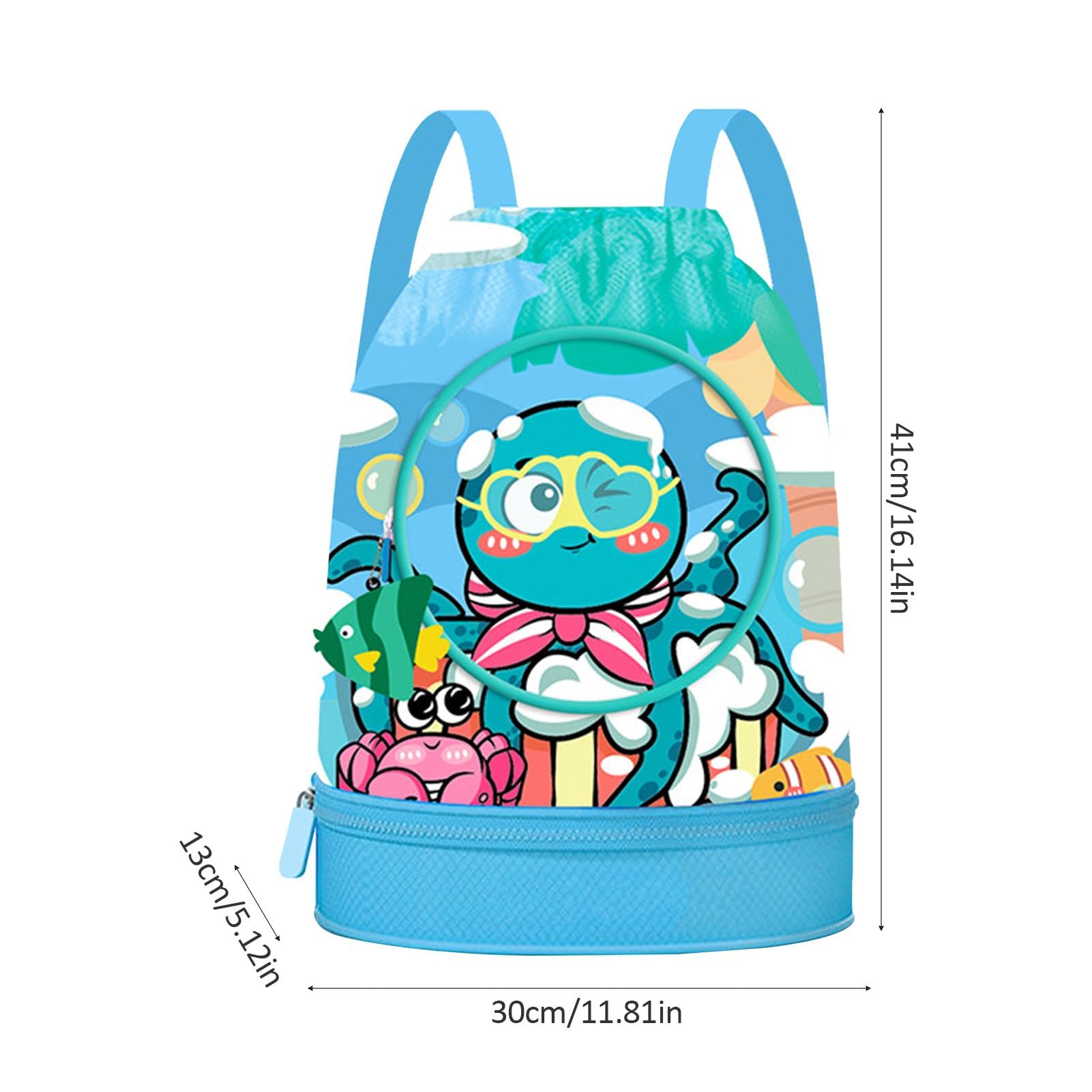 Kids Drawstring Backpack - Lightweight Gym Sack for Swimming, Sports & Travel | Water-Resistant Shoulder Bag for Toddlers & Children - Perfect for Pool, Beach, School & Outdoor Activities